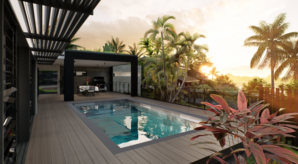 Villa 1 ext sunset 2 option